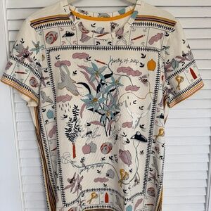 Tory Burch Poetry of Things t- shirt- medium